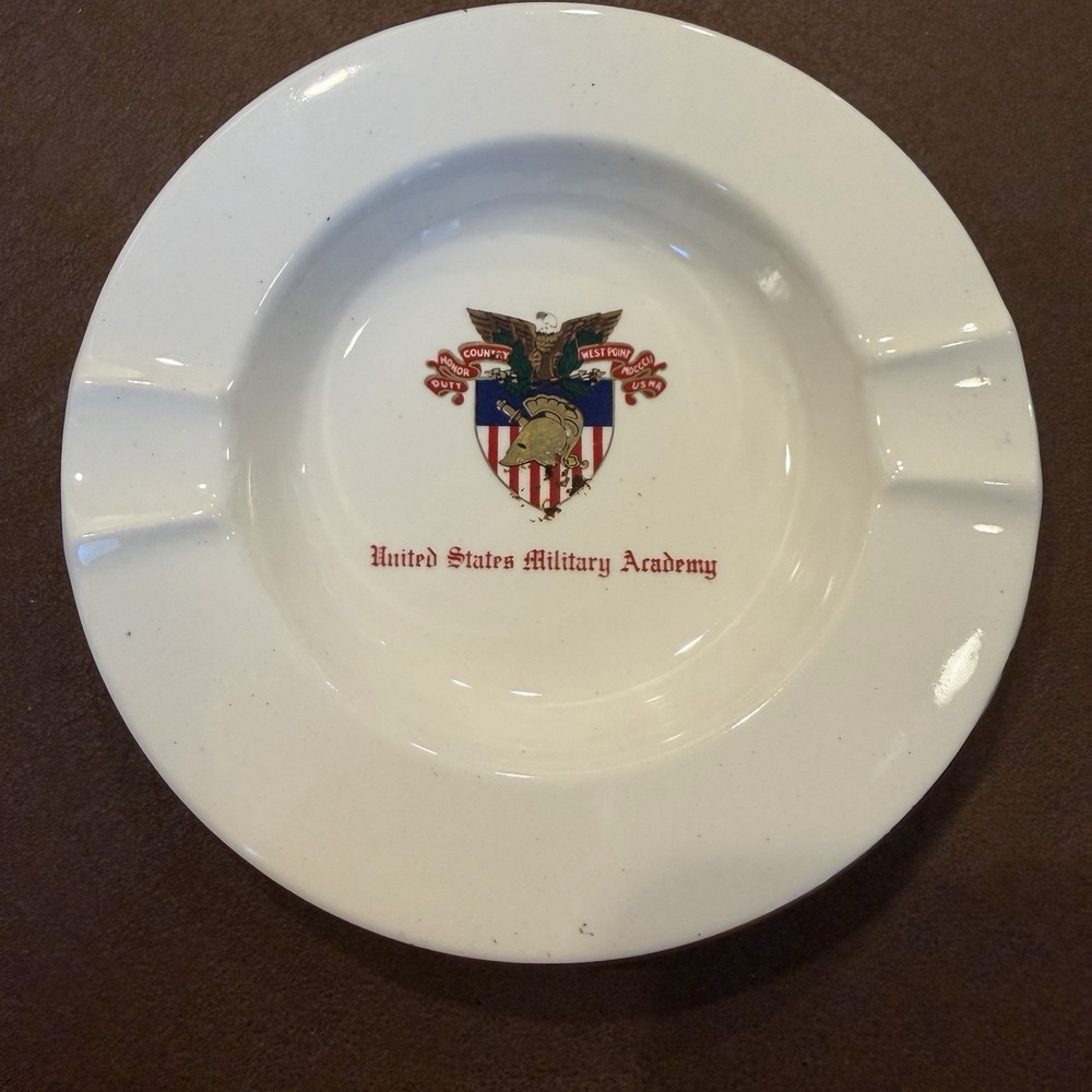 Vintage‎ United States Military Academy West Point Ashtray American Trenton NJ